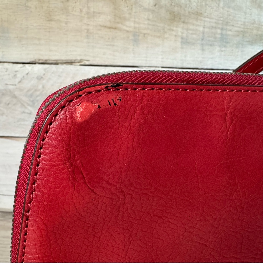 HOBO Red Leather Crossbody Bag - Picture 5 of 10